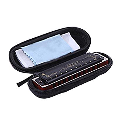 China Electronic Organ Hard Case With Filter Mounts Custom Harmonica Instrument Music Foam Guitar Chromatic Protective Box for sale