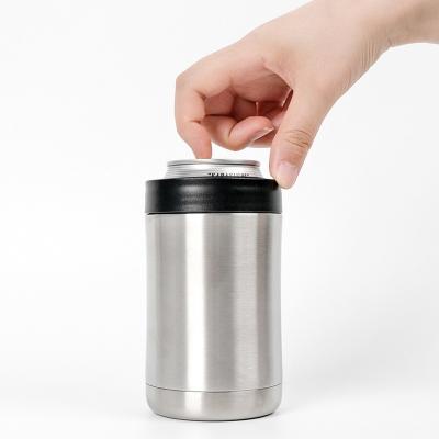 China Sustainable 12 oz Stainless Steel Beverage Can Cooler Insulator For Cans for sale