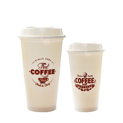 China Sustainable Hot Selling Korea Summer Promotion Double Wall Custom Tumbler Plastic Coffee Mug With Lid for sale