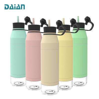 China Daian Sustainable Wholesale Vacuum Insulated Water Flasks Stainless Steel Gym Water Bottles for sale