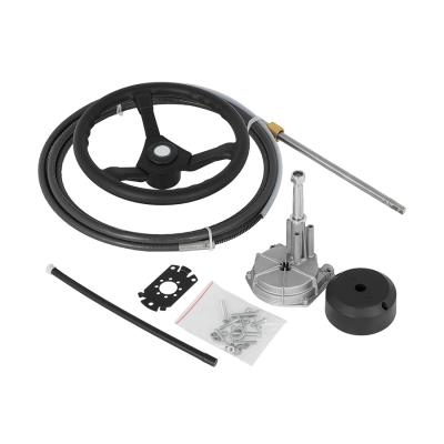 China Outboard Boat Rotary Outboard Steering Kit 14 Foot SS13714 Marine With 13 Wheel for sale