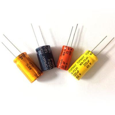 China Aluminum Non Polar Electrolytic Capacitor 100uF 63V For High Frequency for sale