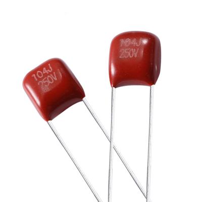 China Passo 5mm de CL21X Mini Metallized Polyester Capacitor 104J 250V para o motorista do diodo emissor de luz à venda