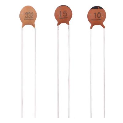 China Radial Single Layer Ceramic Disc Capacitor 10pF 15pF 22pF 33pF 50V for sale