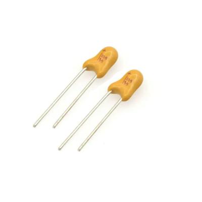 China 1uF 35V Radial Tantalum Capacitors Solid Dip Tantalum Capacitor for sale