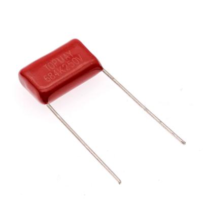 China CL21 684K250V metalizou a capacidade do capacitor 0.68uF do filme de poliéster à venda