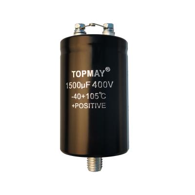 China 1500UF 400V Electrolytic Aluminum Capacitor With Stud Terminal for sale