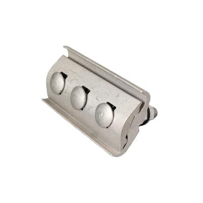 China High Quality Aluminum Metal 3 Hole Parallel Groove Flange 3 Bolts Hardware Collar For Above for sale