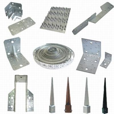 China Powder Coated Metal Building Brackets Galvanized Steel Tooling Design for sale