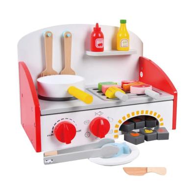 China Children's Toys Factory Directly Pretend Toy Wooden Kitchen Toy Play Set Girls Children Cooking Nordic Kitchen Toy for sale