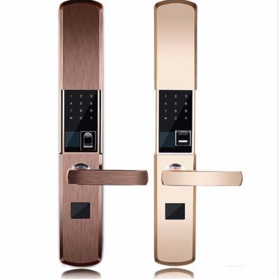 China Intelligent Zinc Alloy Fingerprint Door Lock With Super C Class Cylinder for sale