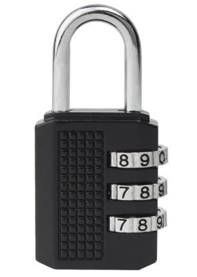 China Anti - Theft Luggage Combination Padlock , Zinc Alloy 3 Digit Luggage Number Lock for sale