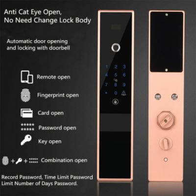 China Cerradura automática de la contraseña de la huella dactilar anti - tipo APP del ojo de gato accionado por control remoto en venta