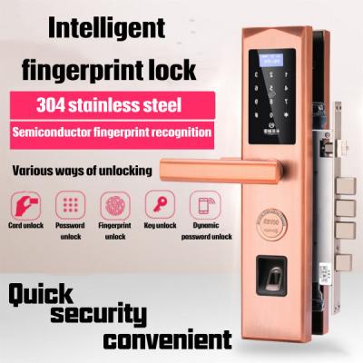 China Household Intelligent Door Lock / Electronic Dynamic Code Lock With SS Panel for sale