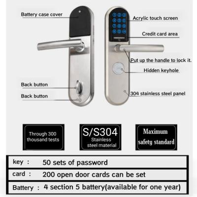 China Household / Apartment Intelligent Electronic Lock With Password / IC Card Unlock for sale