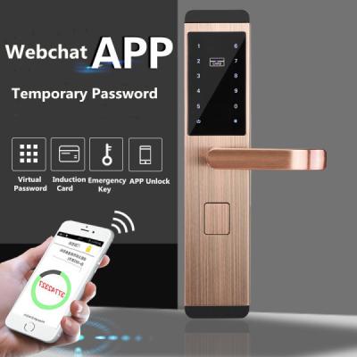 China Anti theft Intelligent Door Lock , Apartment App / Password / Card Induction Lock for sale