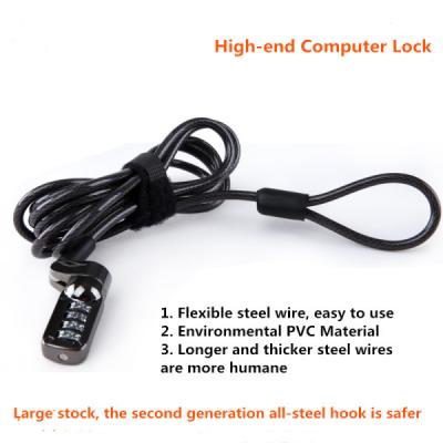 China High Shear Resistance Anti Theft Lock , Flat USB Lengthened Laptop Lock for sale