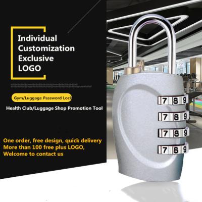 China Multi Color Optional Luggage Combination Padlock , Custom Logo Gymnasium Password Lock for sale