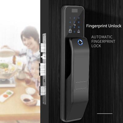 China All - LCD Intelligent Fingerprint Code Lock With 4 Piece AA+ Battery for sale