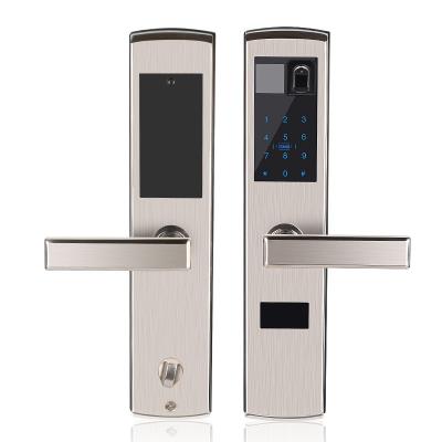 China Semi - Automatic Stainless Steel Fingerprint Door Lock With Magnetic Card for sale