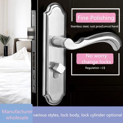 China Stainless Steel Fine Polished Room Door Locks  ,  Wooden Door Handle Lock for sale