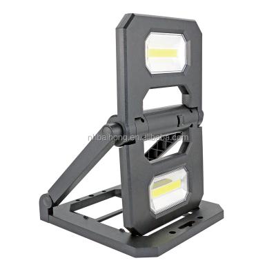 China New Design ABS Collapsible 2 in 1 High Power COB Work Light with Adjustable Light and Magnet for sale