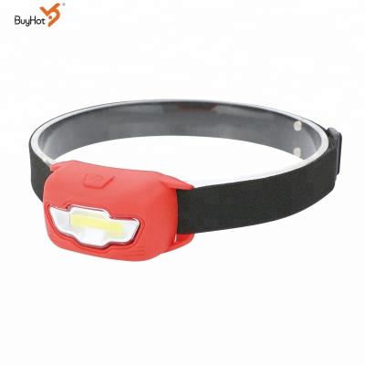 China Hot Sale 4 Modes Headlamp Battery Operated Helmet Light For Camping Running Rising Head Torch Light for sale