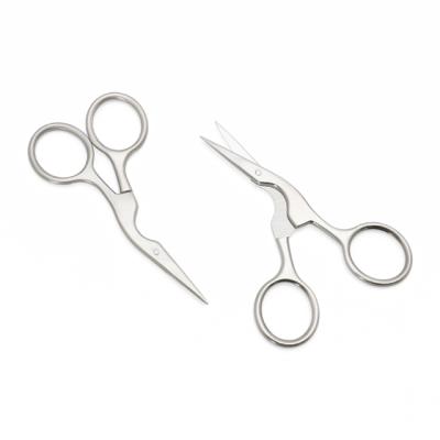 China Hot Selling Amazon Scissors Right Handed Stainless Steel Curved Sharp Eyebrow Scissors for sale