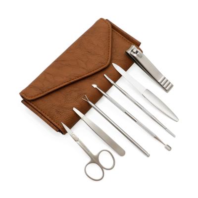 China Eyebrow Tweezers Manicure Nail Cuticle Scissors Knife Steel Folder Dry Skin Remover Factory Price Dry Skin Remover Care Tool Kit for sale