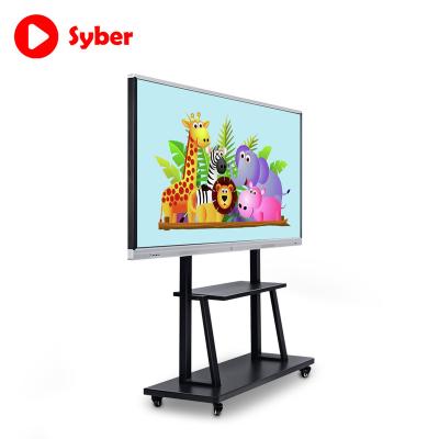 China Teacher at 55 Finger 65 Inch Touch Screen Education IR Digital Electronic Smart Board Portable Interactive Whiteboard for sale