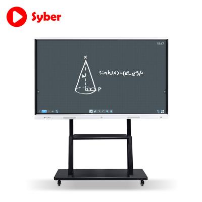 China Teaching 65-Inch Bluetooth Smart Electronic Wireless LCD Interactive Whiteboard 4K Hd Display For Classroom Meetings for sale