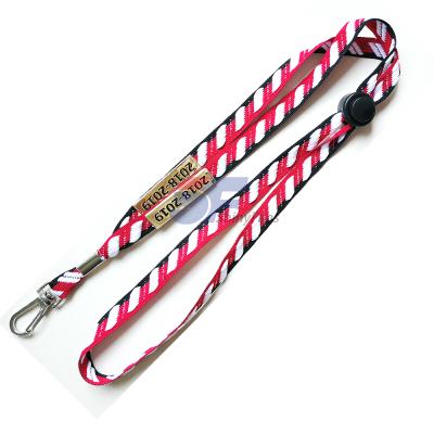 China Promotional Gifts Top Sale Funny Cartoon Satin Brand Name Anime Ribbon Lanyard for sale