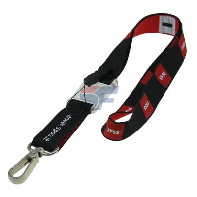 China Promotional Gifts Factory Price Sell Sublimation ID Printed Woven Nylon Lace Lanyard for sale