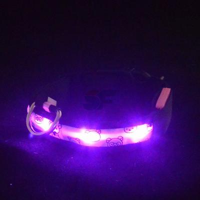 China Super Bright Improved Visibility DETACHED Led Dog Safety Collar In Nylon Material for sale