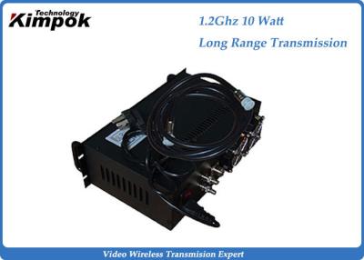 China Transmisión video de la radio de la vigilancia del CCTV del transmisor 10W de Hd de la gama larga de la CA 220V en venta