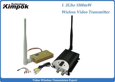 중국 1.5w 0.910 Ghz를 가진 무선 영상 오디오 전송기 FPV 전송기 그리고 수신기 장비 판매용