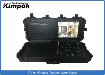 China Ground Control Base Station COFDM Wireless Video Receiver with 17 Inch Monitor for sale