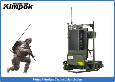 China Military Backpack Wireless Video Transmitter 2~5W RF COFDM Wireless Sender NLOS Remote for sale