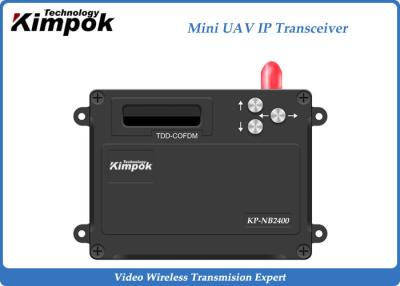 China 2.4Ghz transmisor y receptor del mini del UAV TDD del transmisor-receptor IP del vídeo + de los datos 1 vatio en venta