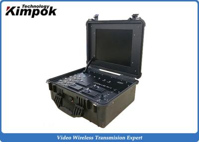 China Suitcase Portable Ground Station 17'' LCD Screen Wireless COFDM Video Receiver for sale