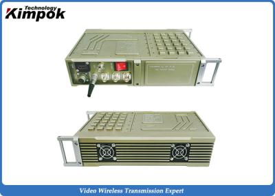 China Vehicle Mounted COFDM HD Video Transmitter 100-200km Military Long Range RF Transmitter 20W RF for sale