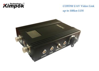 中国 100km LOS UAV Video Transmitter 5 Watt COFDM HD Digital FPV Video Link 販売のため