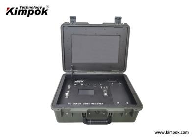 China HD Wireless COFDM Video Receiver Built-in Pelican Case Outdoor Ground Station for sale