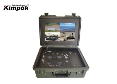 China 4 Channels COFDM Video Receiver Pelican Case with 17 inch Monitor for UAV Transmission for sale