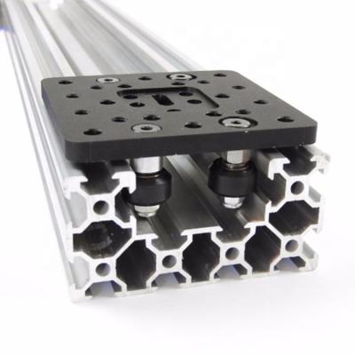 China Industrial T Slot V Slot 6063 Aluminum LED Aluminum Extrusion 2040 Profile For Linear Rail 3D Printer for sale