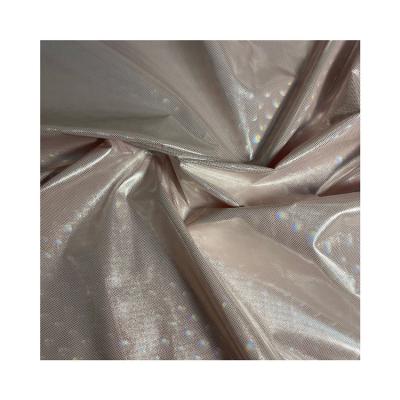 China Hot Selling Water Resistant 400T Polyester Pongee Foiled Gold Fabric Twill Weave Fashion Appearance For Down Jacket Coat for sale