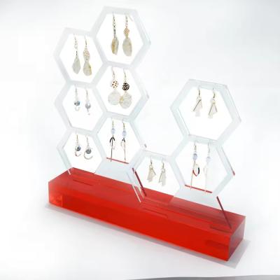 China Custom Elegant Acrylic Jewelry Display  for Brand, Acrylic Earring Display Set for sale