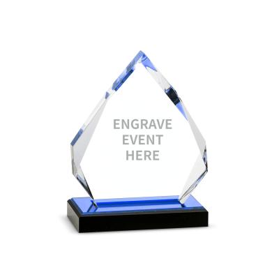 Китай 6'' Clear Diamond Acrylic Recognition Awards Трофейная доска с индивидуальной гравюрой продается