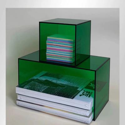 Cina Al dettaglio Plexiglass Acrylic Box Acrylic Organizer Bins Per Promozione Commerciale in vendita