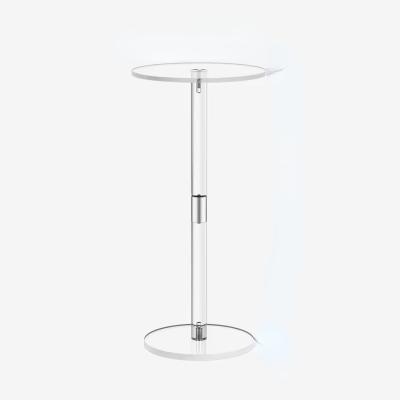 China Easy Assembly Custom Acrylic Furniture Clear Side Table Coffee Table For Small Space for sale